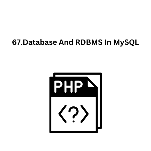 67.Database And RDBMS In MySQL